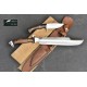 14 Inch  Predator EUK Survival Machete Military Knife with small utility Handmade-In Nepal by GK&CO. Kukri House