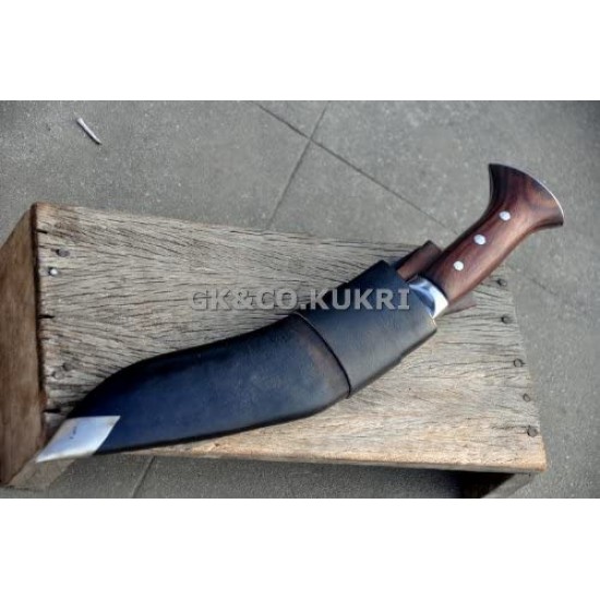 10" Sirupate Black (Rust Free) Panawal Handle  khukri - Hand Made knife-In Nepal by GK&CO. Kukri House
