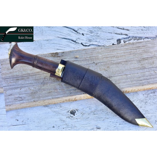  Genuine Gurkha  Knife - 10.5 Inch GK&CO New Version  Chainpure Village Wooden and Bone Handle Kukri - Handmade by GK&CO. Kukri House in Nepal.