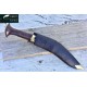  Genuine Gurkha  Knife - 10.5 Inch GK&CO New Version  Chainpure Village Wooden and Bone Handle Kukri - Handmade by GK&CO. Kukri House in Nepal.