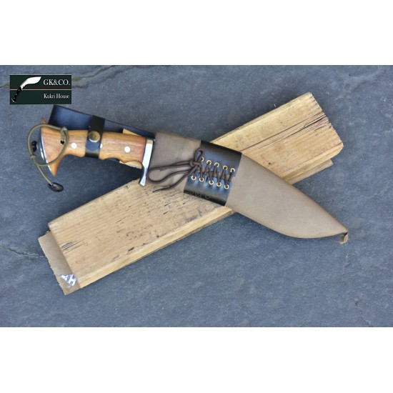 Hand Forged Kukri - 10" Blade Authentic British Gurkha Iraqi Operation Gripper Blocker Handle -Hand Made knife-In Nepal by GK&CO. Kukri House
