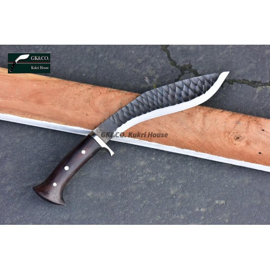Genuine Gurkha Kukri 10 Inch Katle (Rust Free) Blade Black Case Hand Made knife-In Nepal by GK&CO. Kukri House