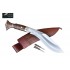  Genuine Gurkha 10 Inch Panawal Angkhola Rose Wooden Handle Red Case Hand Made knife-In Nepal by GK&CO. Kukri House