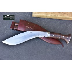  Genuine Gurkha 10 Inch Panawal Angkhola Rose Wooden Handle Red Case Hand Made knife-In Nepal by GK&CO. Kukri House