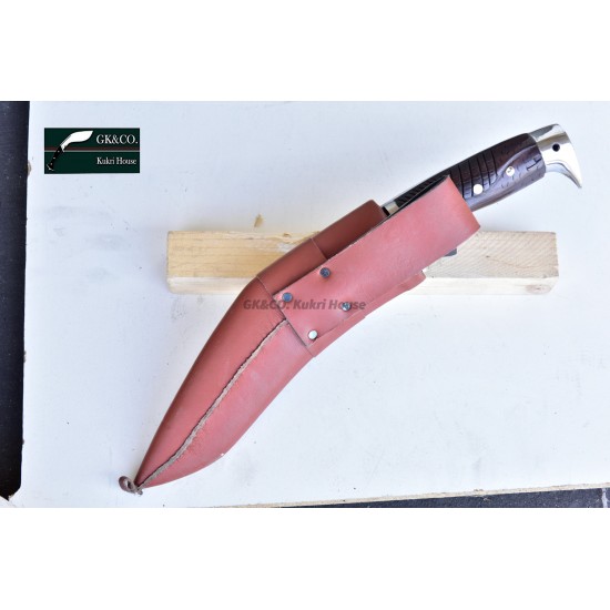 Genuine Gurkha 10.5 Inch  Blade American Eagle Rose Wooden Handle Red  Sheath Hand Made knife-In Nepal by GK&CO. Kukri House