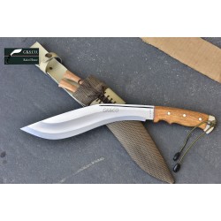 Genuine Gurkha Kukri- 11 Inch AEOF Afghan Official Issued Brown Synthetic Case Handmade by GK&CO. Kukri House