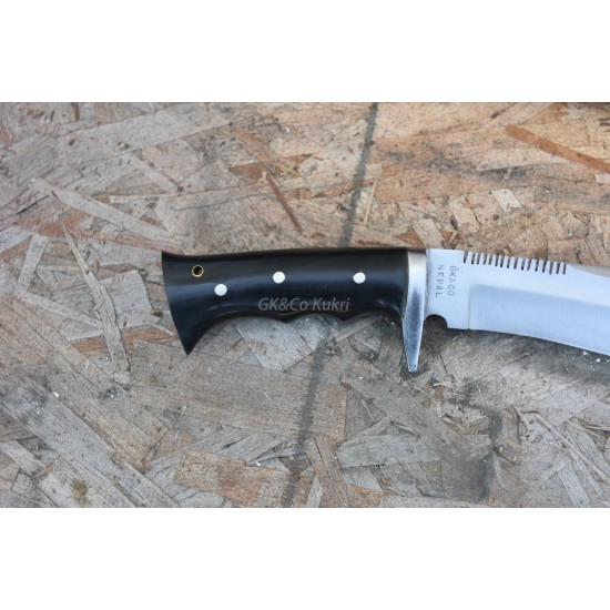 Genuine Gurkha Kukri 11 Inch GK&CO. bowie knife Black Case- Semi-polished Handmade-In Nepal by GK&CO. Kukri House