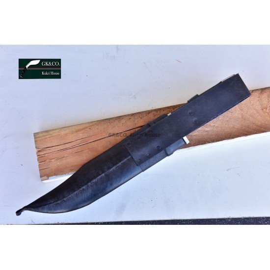 Genuine Gurkha Kukri 11 Inch GK&CO. bowie knife \- Semi-polished Handmade-In Nepal by GK&CO. Kukri House