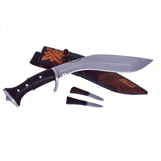 12 " GK&CO Panawal Angkhola kukuri, Guard Handle, Ganjawal Sheath Hand Made knife-In Nepal by GK&CO. Kukri House