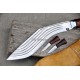 14 Inch Blade 5 Chirra (5 fuller) Genuine Gurkha Kukri Knife- Semi-polished Hand Made knife-In Nepal by GK&CO. Kukri House