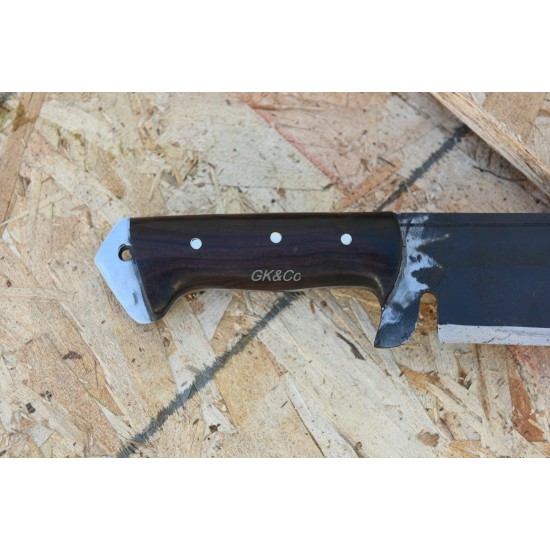 Genuine Gurkha Kukri Knife - 15 Inch Black (Rust free) Mukti (meaning redemption) Kukri knife - Handmade by GK&CO. Kukri House in Nepal.