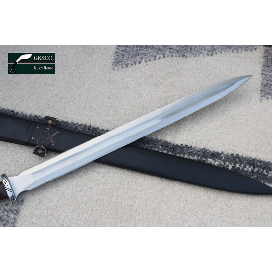  Genuine Gurkha-24 inches Hand Forged Viking Sword- Blade Sword-Greek Norseman Sword-Full Tang-Tempered-Forged-Nepal