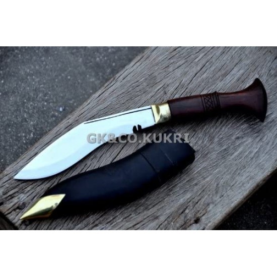 Genuine Gurkha Kukri - 5 Inch Blade Biltong Wooden Handle Kukri- Handmade by GK&CO. Kukri House in Nepal. Genuine Gurkha Kukri - 5 Inch Blade Biltong Wooden Handle Kukri- Handmade by GK&CO. Kukri House in Nepal.