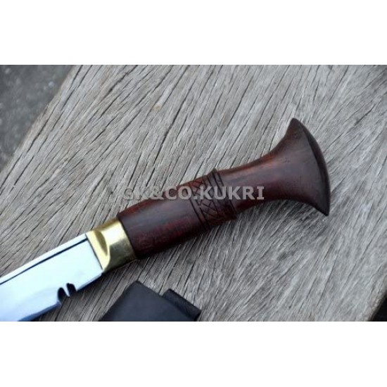 Genuine Gurkha Kukri - 5 Inch Blade Biltong Wooden Handle Kukri- Handmade by GK&CO. Kukri House in Nepal. Genuine Gurkha Kukri - 5 Inch Blade Biltong Wooden Handle Kukri- Handmade by GK&CO. Kukri House in Nepal.