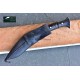 5" Blade Cheetlange Special Kukri-Full Tang Rosewood Handle Black Leather Sheath