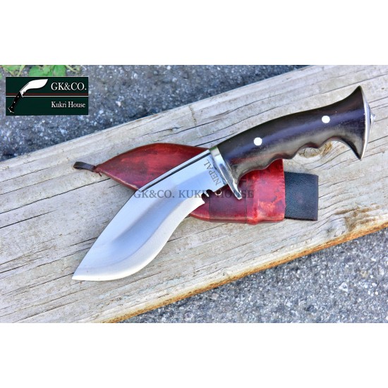 5 Inch blade Iraqi Panawal Angkhola Red Case Gripper Handle working kukri Handmade (Kitchen knife) GK&CO.Kukri House