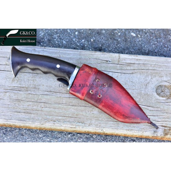 5 Inch blade Iraqi Panawal Angkhola Red Case Gripper Handle working kukri Handmade (Kitchen knife) GK&CO.Kukri House