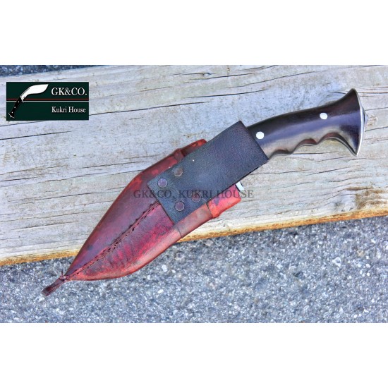 5 Inch blade Iraqi Panawal Angkhola Red Case Gripper Handle working kukri Handmade (Kitchen knife) GK&CO.Kukri House