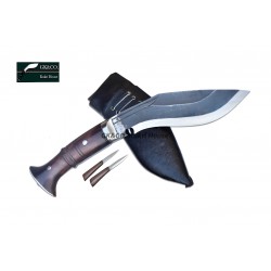 GenuineGurkha Kukri-6 Inch Black (Rust Free) Blade Panawal Angkhola Khukuri- Handmade(Kitchen knife) GK&CO.Kukri House
