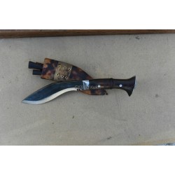 Genuine Gurkha Kukri-6 Inch Black (Rust Free) Panawal Angkhola Khukuri- Handmade(Kitchen knife) GK&CO.Kukri House
