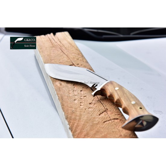 6 Inch blade Iraqi Panawal Angkhola white Gripper Handle working kukri Handmade (Kitchen knife) GK&CO.Kukri House