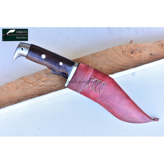 Genuine Gurkha 8 Inch Blade American Eagle Dragon Rose Wooden Handle Red Case Hand Made knife-In Nepal by GK&CO. Kukri House