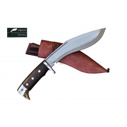Genuine Gurkha 8 Inch Blade American Eagle Rose Wooden Handle Red Case Hand Made knife-In Nepal by GK&CO. Kukri House