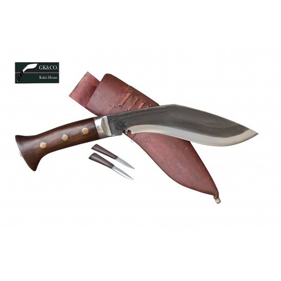 Genuine Gurkha Kukri 8 Inch Black (Rust Free) Blade Red Case Hand Made knife-In Nepal by GK&CO. Kukri House Genuine Gurkha Kukri 8 Inch Black (Rust Free) Blade Red Case Hand Made knife-In Nepal by GK&CO. Kukri House