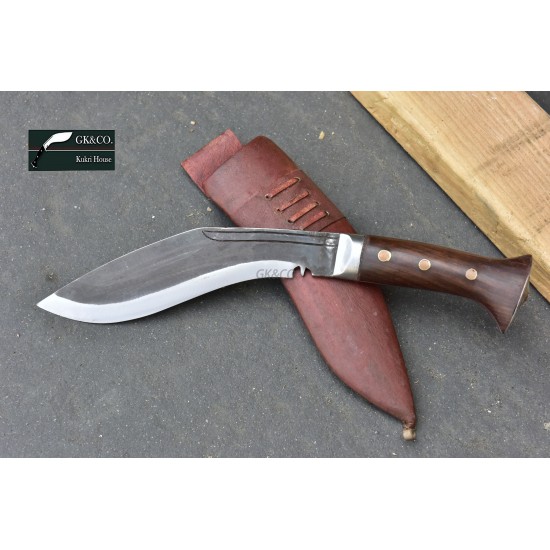 Genuine Gurkha Kukri 8 Inch Black (Rust Free) Blade Red Case Hand Made knife-In Nepal by GK&CO. Kukri House Genuine Gurkha Kukri 8 Inch Black (Rust Free) Blade Red Case Hand Made knife-In Nepal by GK&CO. Kukri House