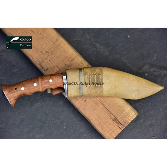 Hand Forged Kukri - 8 Inch Authentic British Gurkha Iraqi Operation White Case -Hand Made knife-In Nepal by GK&CO. Kukri House